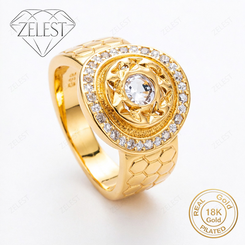 Tie Clip Silver - Bague en argent 925 plaqué or
