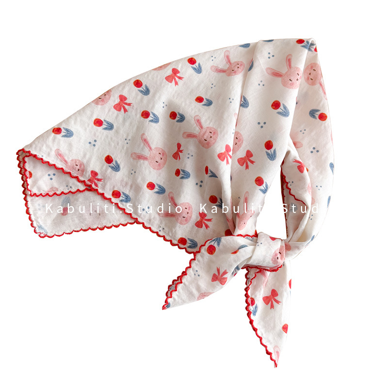 Écharpe carrée en coton et lin - Face Scarf Mask avis et prix