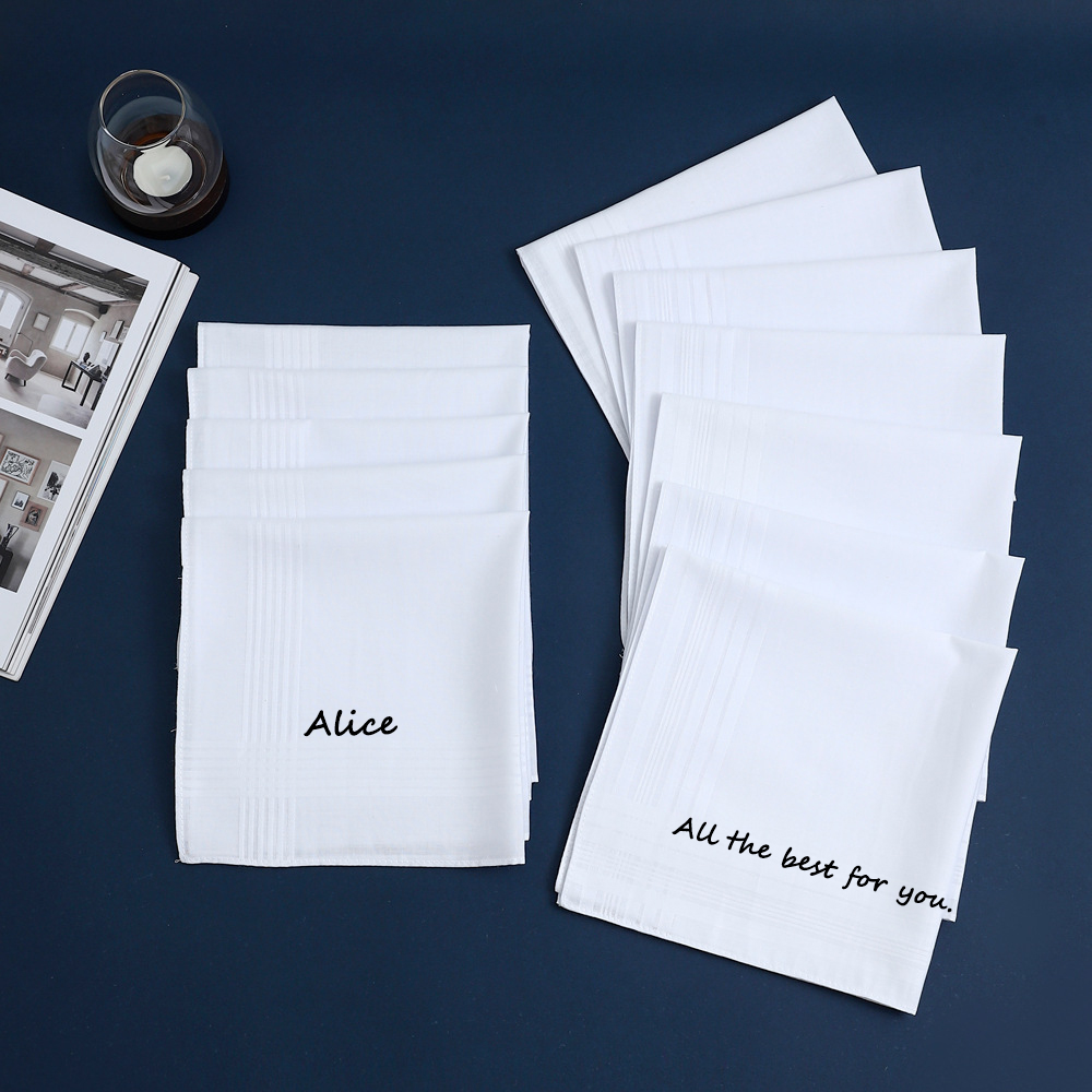 Mouchoir en coton personnalisé - Handkerchief Cotton Men avis et prix