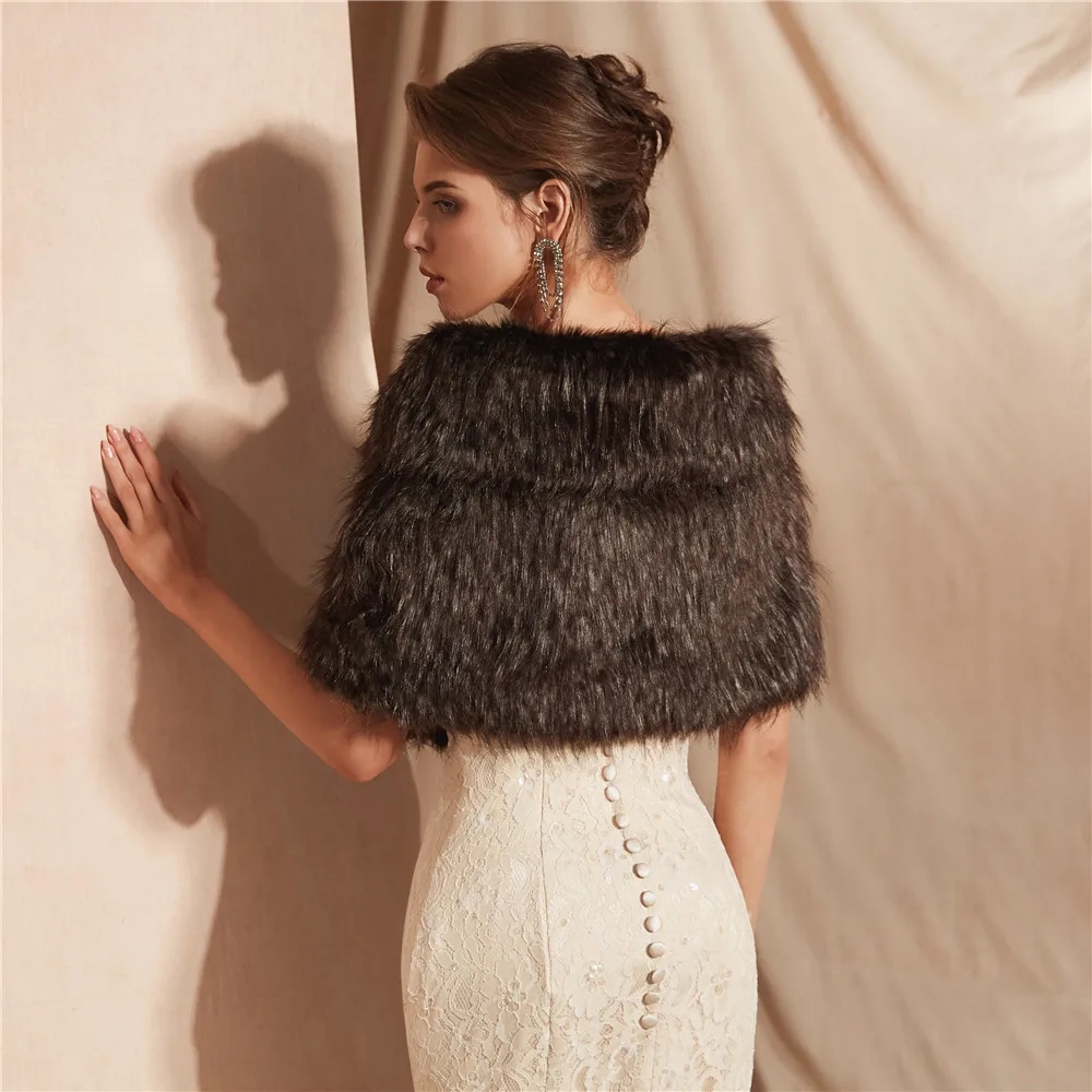 Élégant châle de mariée en fau - Stole Wedding Shawl avis et prix