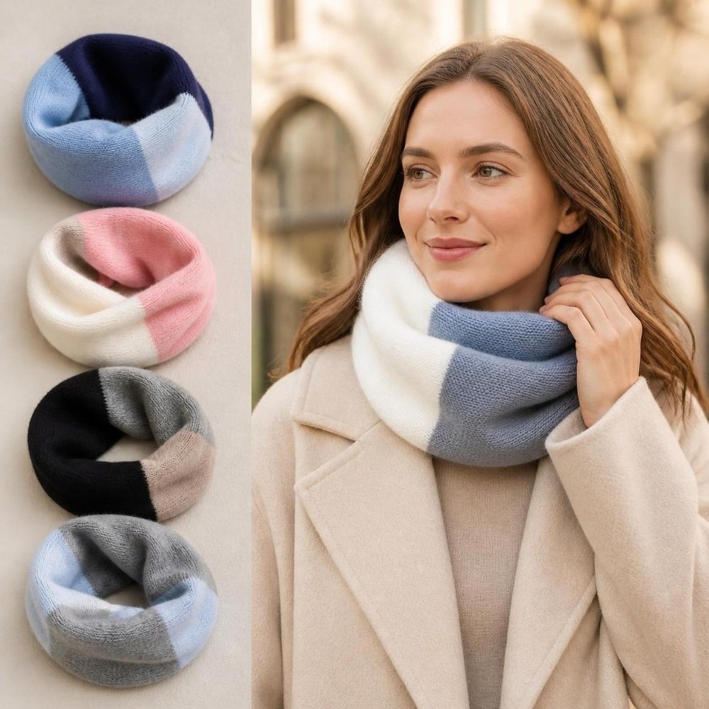 Écharpe infinie douce à couleu - Infinity Scarf Knit avis et prix