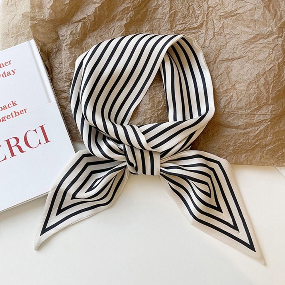 Foulard à nouer à rayures, châ - Silk Tie Striped avis et prix