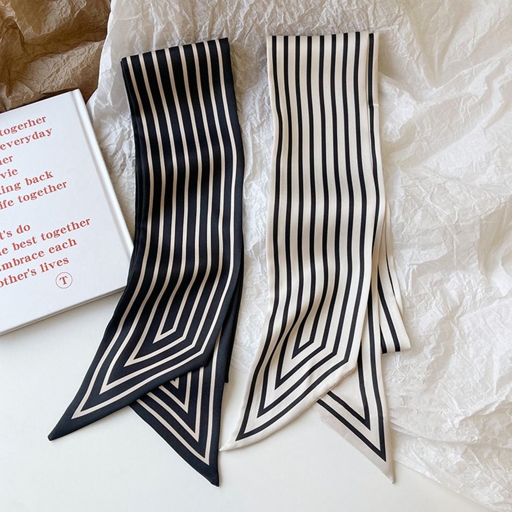 Foulard à nouer à rayures, châ - Silk Tie Striped avis et prix